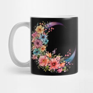 Floral Moon Vintage Style Mug